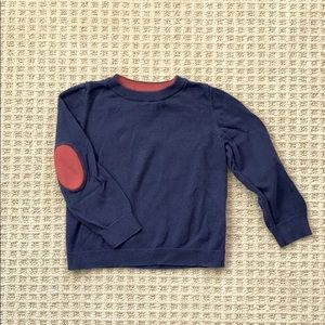 Boys knit sweater with elbow detail